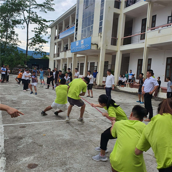 日本語センターで実習生を対象としたスポーツ大会を開催していました。